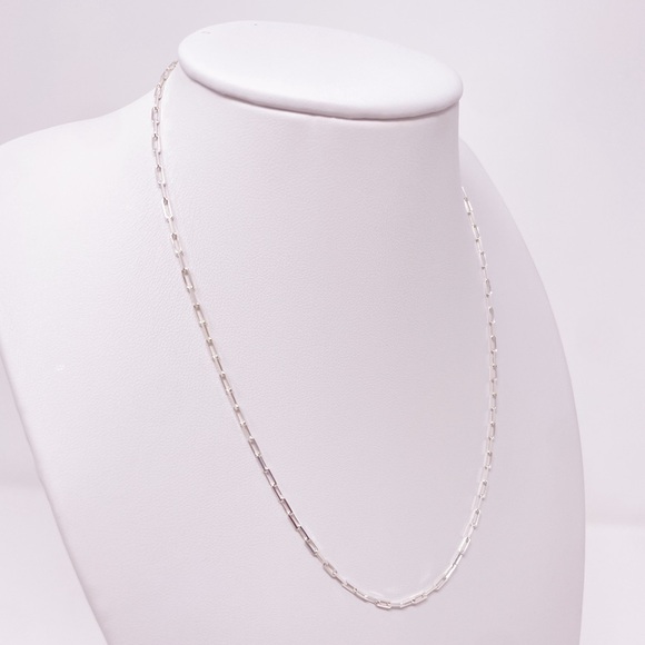 Sterling Silver Paperclip Necklace - Picture 1 of 8